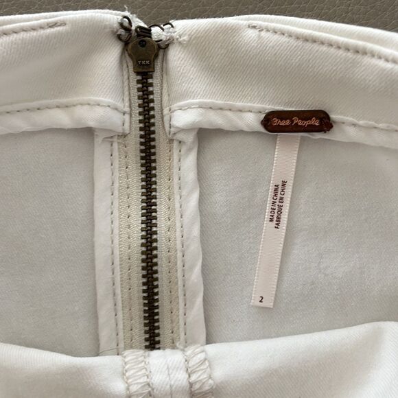 Free People Modern Femme Denim Mini Skirt Size 2 - Picture 5 of 9